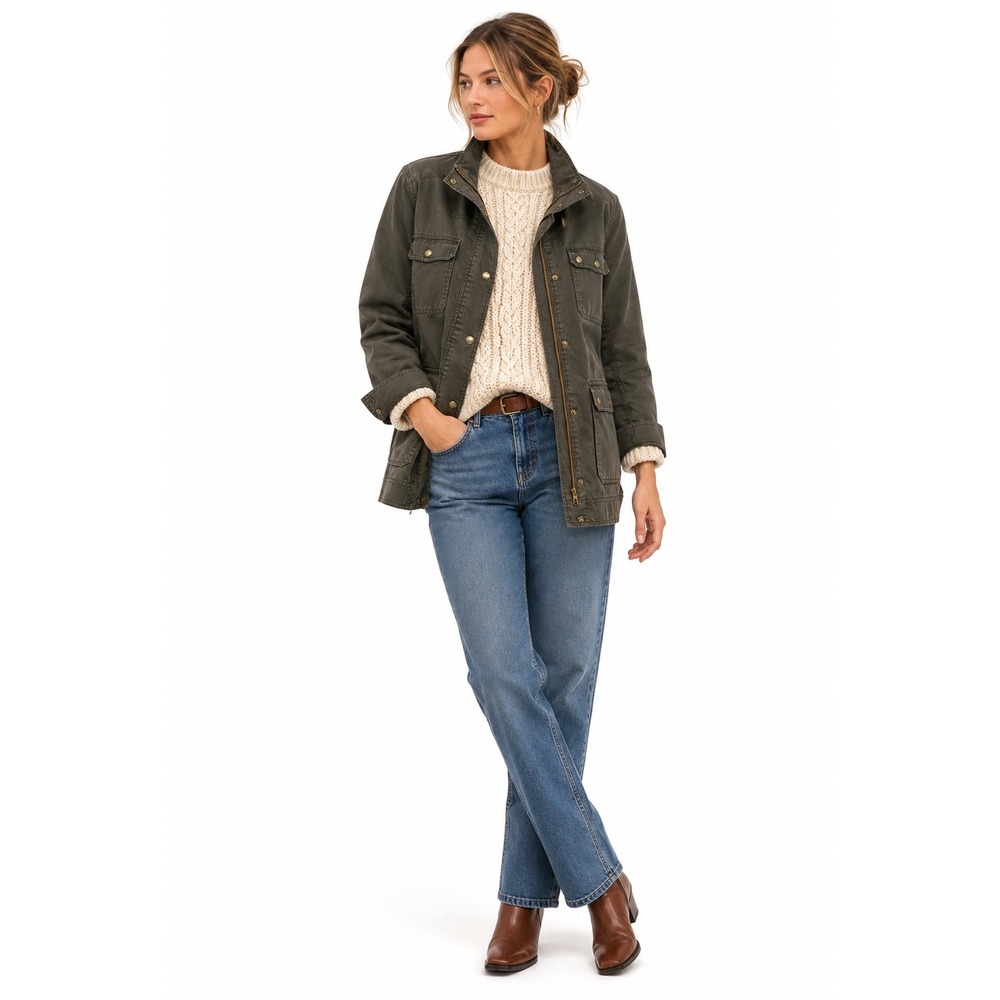 J.Crew Heritage Utility Jacket XL Washed Black